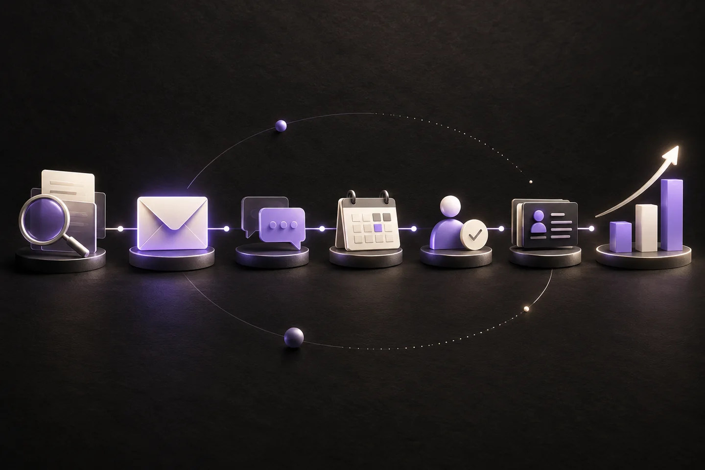 Editorial cover for Cold email is not the funnel: build the chain around it