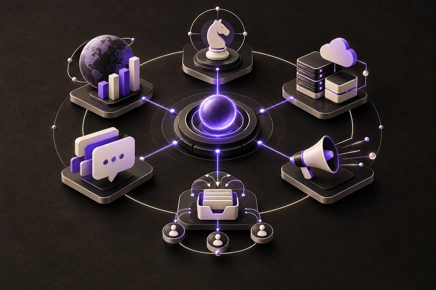 Editorial cover for The B2B outbound technology stack, organized by layer